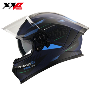 Casque de moto intégral à libération rapide, visières doubles ABS, XXP DRAKEN S SOURCE Racing, NOUVEAU, homologué ECE/CCC, taille M-XXL - Product Image 6