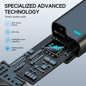 2-في-<span class=keywords><strong>1</strong></span> احترافية لاسلكية Lavalier iPad حالة شحن إلغاء الضوضاء المكونات اللعب كليب للألعاب - Product Image 4