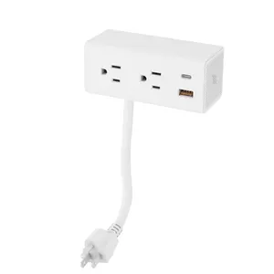 Wholesale Under Chair Mounted Power Strip Sockets With 1 Usb-A 1 USB-C 2 AC Outlets