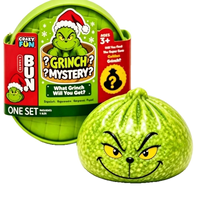 Jouet Squishy Grinch de Noël en forme de Dumpling, en TPR à rebond lent, Boîte Mystère Surprise, Jouet Anti-stress Fidget, Coffret Cadeau, Vente en Gros