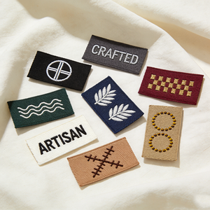 <span class=keywords><strong>Etichette</strong></span> <span class=keywords><strong>Artigianali</strong></span> Personalizzate Ricamate con Motivo Geometrico per Abbigliamento, Logo del Marchio, Decorazione, <span class=keywords><strong>Etichette</strong></span> Premium - Product Image 2