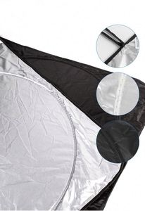 Pare-soleil de voiture personnalisé pliable pour pare-brise avant, en plastique/microfibre, anti-UV, promotionnel, tendance, multifonctionnel - Product Image 4