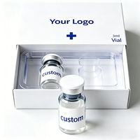 Cajas de Lujo con Etiqueta y Tirador para Viales de 2ml y 3ml, Embalaje para Suplementos de Péptidos, Cajas de Papel con Inserto para Viales de Péptidos