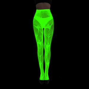 Lencería sexy para <span class=keywords><strong>mujer</strong></span>, <span class=keywords><strong>medias</strong></span> de red luminosas, pantimedias de malla que brillan en la oscuridad, <span class=keywords><strong>medias</strong></span> para araña sexis, serpiente, <span class=keywords><strong>esqueleto</strong></span>, murciélago - Product Image 6