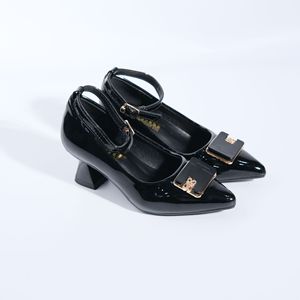 Scarpe da Principessa con Fiocco di Cristallo <span class=keywords><strong>per</strong></span> Ragazze, Tacchi Alti con <span class=keywords><strong>Fascia</strong></span> <span class=keywords><strong>Elastica</strong></span> e Strass <span class=keywords><strong>per</strong></span> Feste e Spettacoli - Product Image 5