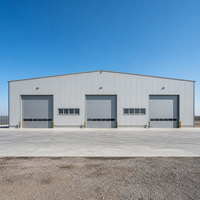 Structure en acier robuste pour entrepôt, conforme aux normes AISC, atelier métallique préfabriqué résistant aux intempéries, garage, bâtiment industriel
