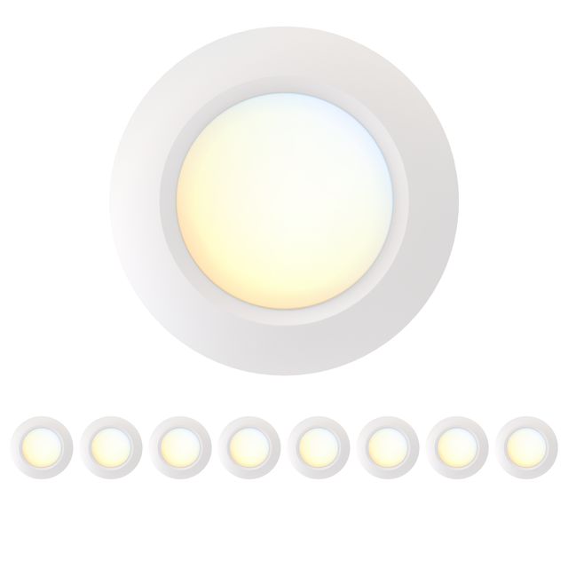 ETL LED Dimmable Flush Mount Ceiling Light Low Profile LED Disk Light 9 Inch,2700K-5000K,120VAC,18W,1300LM,Wet Location