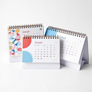 Customized 2026 Promotional Calendar Digital Printing Printed Table Calendar Printing Desk Calendar