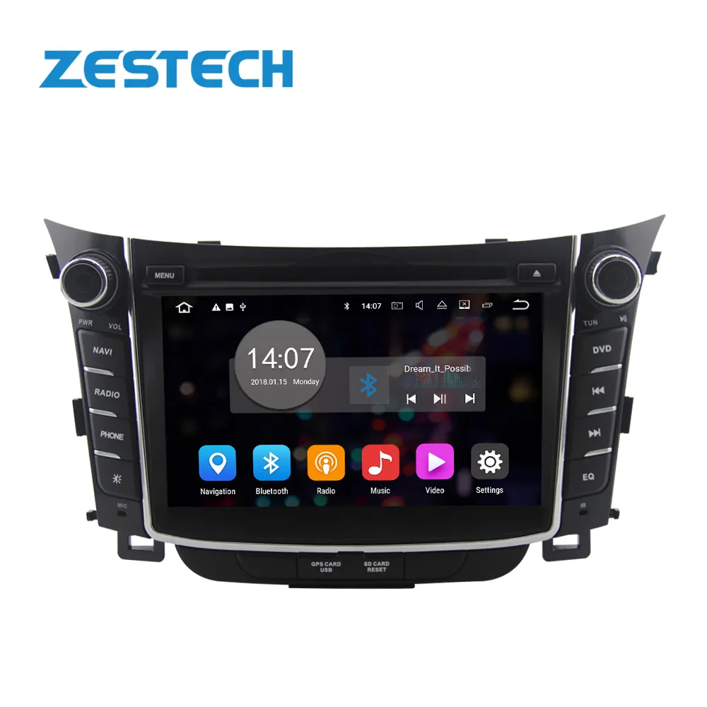 ZESTECH Bộ Định Vị Gps Trên Xe Hơi Màn Hình Cảm Ứng OEM Của Nhà Máy Dành Cho Hyundai I30 2010 2011 2012 2013 2014 2015