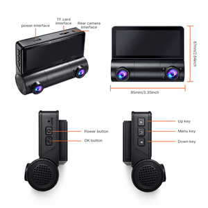 3通道车载硬盘录像机高清4K三镜头车内行车记录仪 - Product Image 3