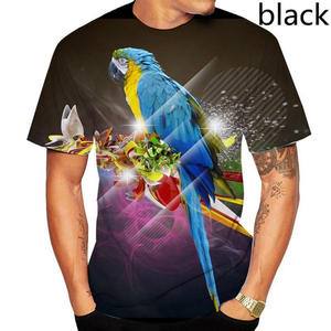 Camisetas <span class=keywords><strong>Jho</strong></span> para Hombre, Tallas Grandes, Diseño Múltiple, Estampado Floral de Loro en 3D, Camisetas con Estampado de Aves y Loros en 3D - Product Image 3