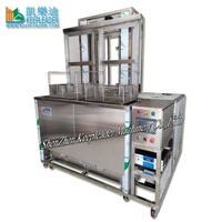Brazo Robótico Eléctrico Multietapa para Lavado Industrial, Máquina Ultrasónica Automática con Control Lógico Programable y Pantalla Táctil