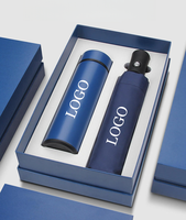 Coffret Cadeau d'Affaires : Tasse Thermos en Acier Inoxydable 304 avec Affichage de Température, Parapluie et Tasse à Eau Personnalisables