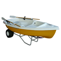 Seawalker usine vente pliable 2.7m bateau en fibre de verre bateau de pêche petit canot pour rivière et lac