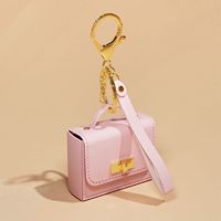 Dompet Koin Mini MOQ Rendah, Tempat Earphone, Gantungan Kunci, Tas Kecil Kulit PU, Liontin, Hadiah Wanita, Penggunaan Sehari-hari, Aksesori Penyimpanan Portabel