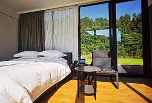 Casa prefabricada Apple House <span class=keywords><strong>Hotel</strong></span> de lujo durante la noche para una <span class=keywords><strong>gran</strong></span> <span class=keywords><strong>vista</strong></span>, casa prefabricada de lujo, casa prefabricada Apple Cabin Villa Container House - Product Image 6