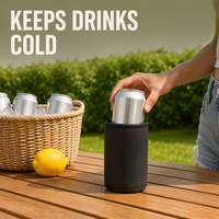 Manchon isotherme personnalisé en néoprène pour canettes avec logo – Support de boisson promotionnel pour fêtes, activités extérieures et cadeaux