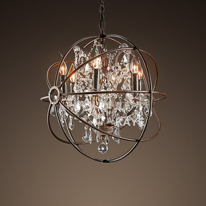 110cm di ferro rustico americano Villa casa Foyer decorativo campagna 18 luci ORB giroscopio di cristallo lampadario <span class=keywords><strong>per</strong></span> <span class=keywords><strong>ingresso</strong></span> - Product Image 2