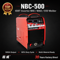 Machine à souder MIG CHAOWEI NBC500 500A 380V IGBT, soudeuse à gaz CO2 pour la fabrication industrielle des métaux