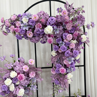 Rangkaian Bunga Sutra Artifisial Warna-warni yang Dapat Disesuaikan, Mawar, Hydrangea, Anggrek, Teratai untuk Hari Ibu, Pernikahan, dan Perayaan Bayi