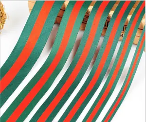 50 yard 1 inch Wide Polyester Custom Stripe Woven Most popular Jacquard Grosgrain Ribbon for decoration