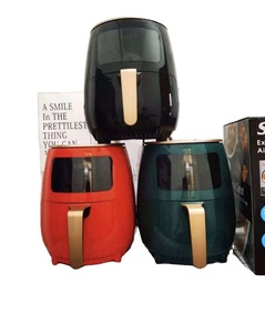 New 4.5L 6L 8L 2400W thông minh màn hình cảm ứng màu hồng tùy chỉnh dầu điện nồi chiên sâu Nồi chiên không khí nóng - Product Image 1