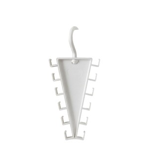 V Shape Double Layer Hanging Organizer 33x15x85cm <b>Plastic</b> Wardrobe Storage For Clothes Hats Scarves Belts - Product Image 2