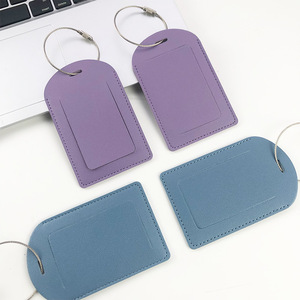 Etiquetas de Equipaje Personalizadas con Logotipo, Etiquetas de Cuero PU para Maletas de Viaje, Etiquetas de Nombre Personalizadas al por Mayor - Product Image 2