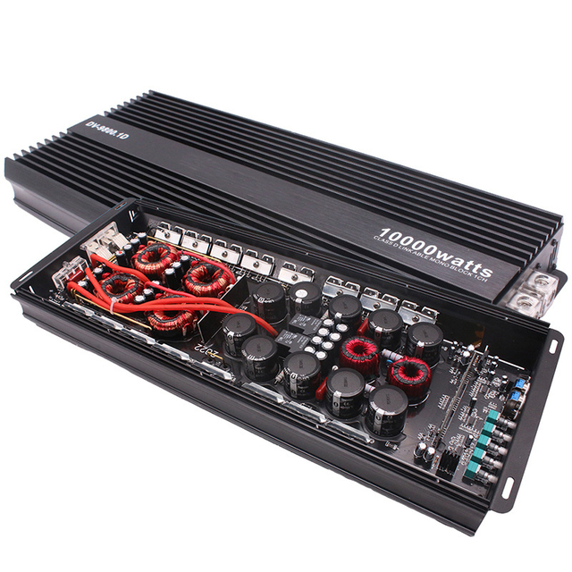 Car audio modification specially push bass horn single channel high-power class D digital automotive amplifier