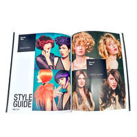 Impression de magazine personnalisé pour salon de coiffure, papier brillant couleur, brochure pour salon de beauté