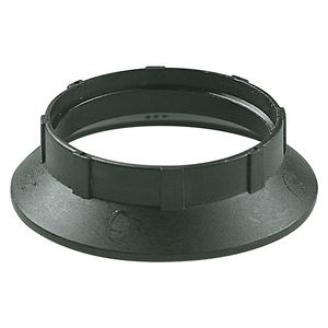 Anneau de support de lampe E27, diamètre 5,5 cm, hauteur 1,5 cm, base en plastique noir pour luminaires - Product Image 1