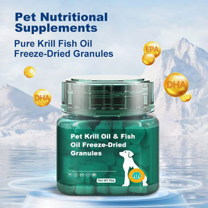 Vente directe d'usine Huile <span class=keywords><strong>de</strong></span> krill granulés lyophilisés Renforce naturellement le système immunitaire Supplément nutritionnel <span class=keywords><strong>pour</strong></span> chats et chiens - Product Image 1