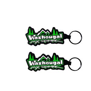 Porte-clés en PVC personnalisé avec logo de marque d'usine, accessoires bon marché, porte-clés sur mesure - Product Image 2