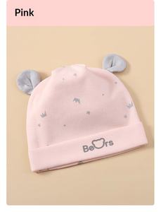 <span class=keywords><strong>Bonnet</strong></span> doux à double couche en pur coton unisexe pour bébés de 0 à <span class=keywords><strong>6</strong></span> <span class=keywords><strong>mois</strong></span>, toutes saisons, avec motif de dessin animé et protège-cou, chapeau pour nouveau-né - Product Image 5