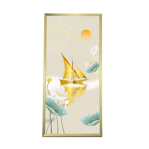 Marco de póster retroiluminado ultrafino Marco de presión dorado Decoración Caja de luz Signo Led Cajas de luz publicitarias - Product Image 4