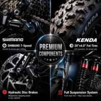 Vélo Électrique Urbain QMHEEL V20 Limited 48V avec Batterie au Lithium et Pneus Kenda Fat Tire pour Vente en Gros aux Détaillants Transfrontaliers