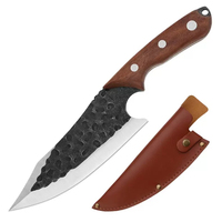Nouveauté : Couteau de boucher allemand forgé à la main de 7 pouces, de haute qualité, pour la chasse, le désossage, usage intensif, couteau de chef et de boucher