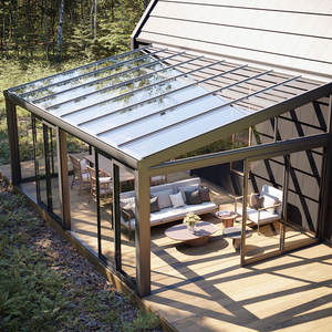 Toit coulissant, verre double vitrage trempé Low-E, design moderne et écologique pour parc et cour - Product Image 3