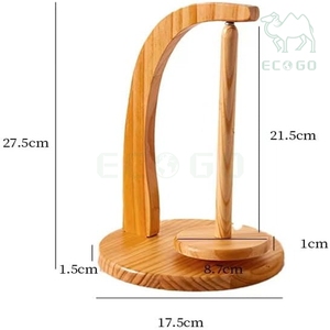 Support de rangement et distributeur de pelotes de fil en bois pour le tricot à domicile, avec logo personnalisé, idéal pour le crochet, la broderie et les outils de couture - Product Image 4