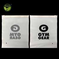Emballage écologique biodégradable Sac en plastique à fermeture éclair avec logo personnalisé Emballage recyclable Sac en tissu à fermeture éclair pour chemise