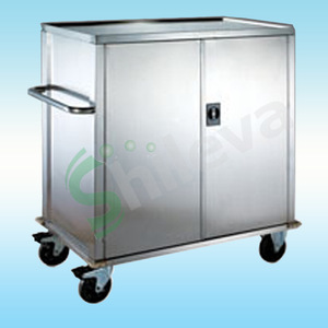 NTPC Stainless Steel Hospital Trolley SLV-C4009 Sealed Bottom Transport Cart For Surgical Instruments And Supplies - Product Image 1