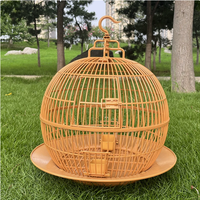 Cage à oiseaux écologique pour perruches et perroquets Jade, ronde, avec revêtement anti-corrosion, couvercles supérieur et inférieur dédiés, qualité export.