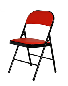 Nhiệm vụ nặng nề 400lbs Công suất đen khung thép Ghế gấp ghế - Product Image 3