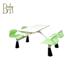 Muebles de Comedor Escolar Personalizables OEM ODM a Precio de Fábrica Profesional para Proyectos de Comedores Universitarios con 4 Asientos - Product Image 4
