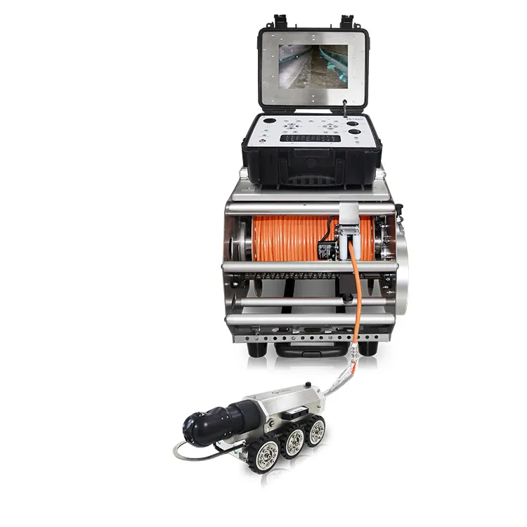 CCTV bánh ống cống gió tuabin lưỡi kiểm tra Robot PTZ Hệ thống camera