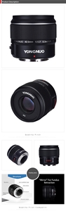 Yongnuo F1.7m Yn42.5mm เลนส์เดี่ยวมาตรฐาน af/mf รูรับแสงขนาดใหญ่ M4/3 mount กล้อง DSLR สำหรับ E-pl9 Gf8 <span class=keywords><strong>Gf9</strong></span> - Product Image 6