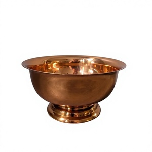 <b>Copper</b> Serving Bowl For Table Centerpiece Home Dining Room <b>Kitchen</b> Restaurant Decorative <b>Accessories</b> - Product Image 1