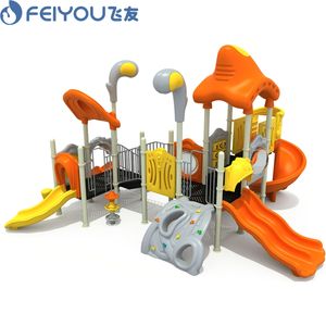 Toboggan d'équipement de terrain de jeux extérieur pour enfants d'usine chinoise sur <span class=keywords><strong>parc</strong></span>/école/bâtiment style forêt - Product Image 2