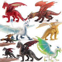 Jouet de simulation Warcraft Magic, pierre de feu volante, dragon, dinosaure, animal, mâchoire mobile, pièces de modèle