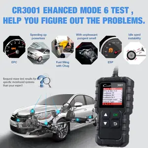 LAUNCH CR3001 Full OBD2 Functions Auto Code Reader Scanner CR 3001 OBDII/EOBD Creader 3001 Car Diagnostic Tool